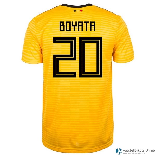 Belgica Trikot Auswarts Boyata 2018 Gelb Fussballtrikots Günstig